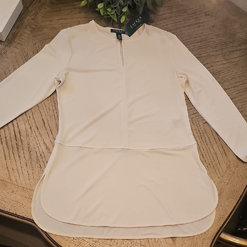 Ralph Lauren Cream Blouse Size S NWT